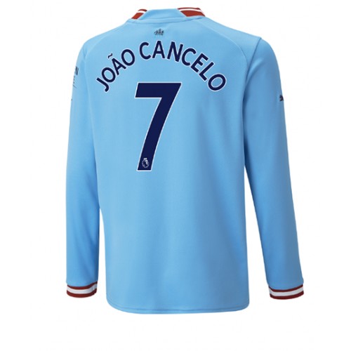 Manchester City Joao Cancelo #7 Hjemmedrakt 2022-23 Langermet Manchester City Joao Cancelo #7 Hjemmedrakt 2022-23 Langermet